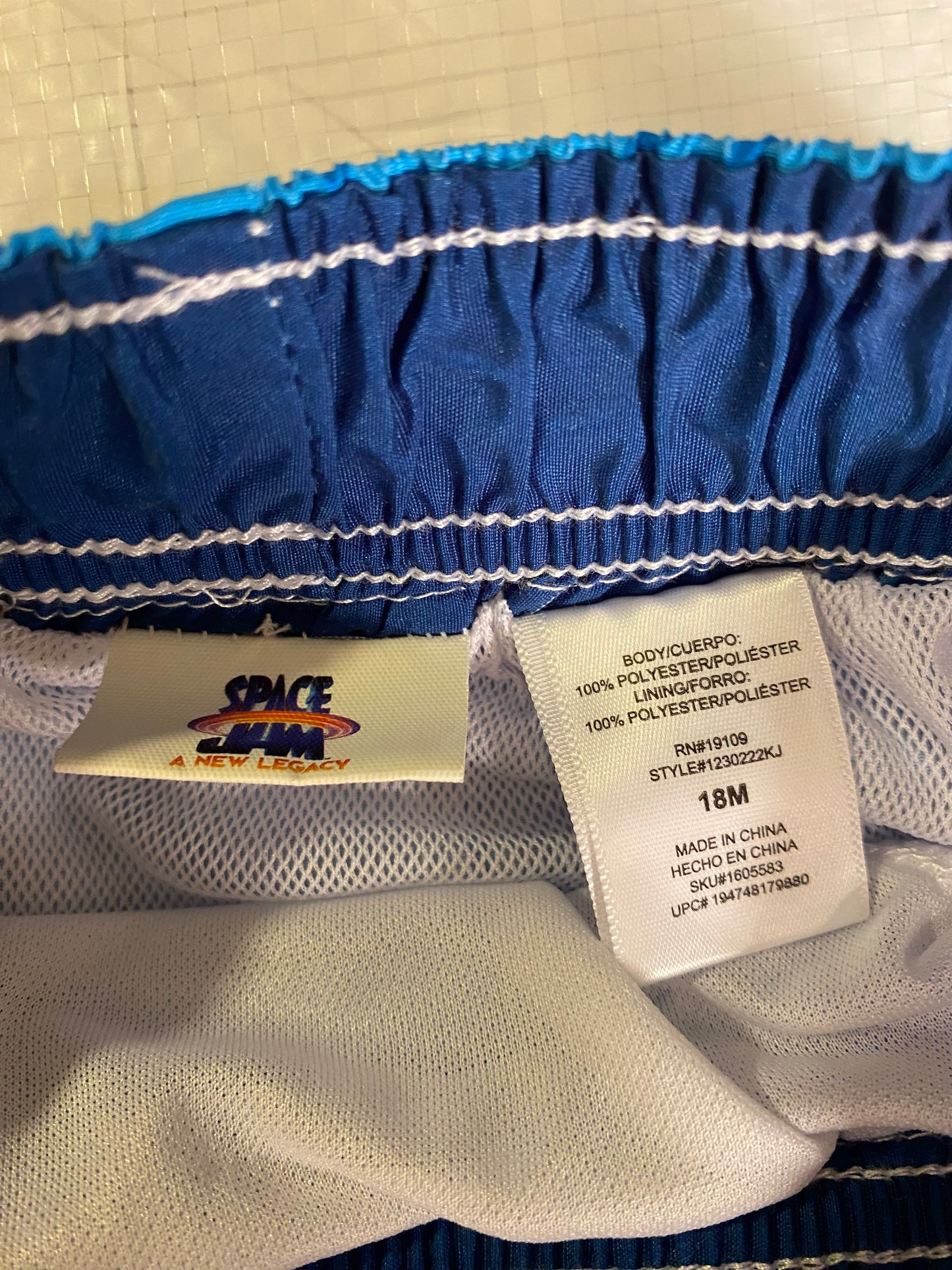Space Jam 18M Boys Swim Trunks - Bugs Bunny & Daffy Duck