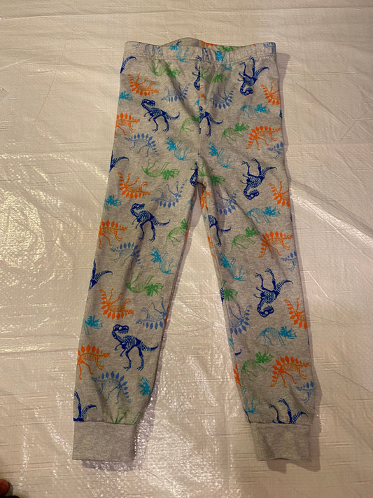 Gray Dinosaur Pajama Pants – Stretch Fit