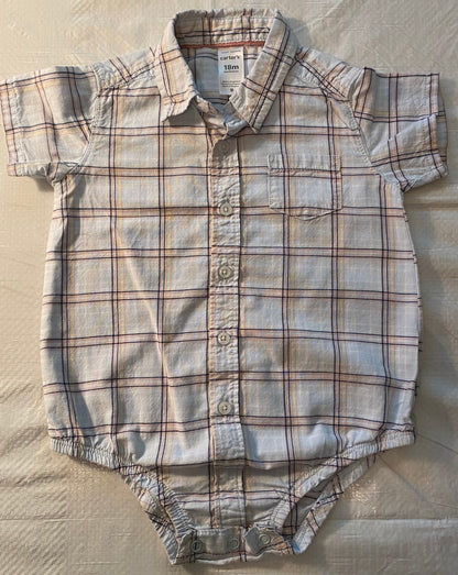 Carter’s Plaid Button-Up Bodysuit