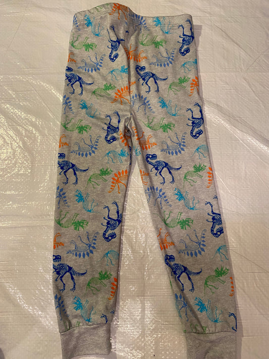 Gray Dinosaur Pajama Pants – Stretch Fit