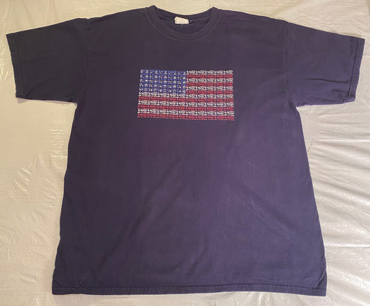 Vintage Flamingo Las Vegas American Flag Tee