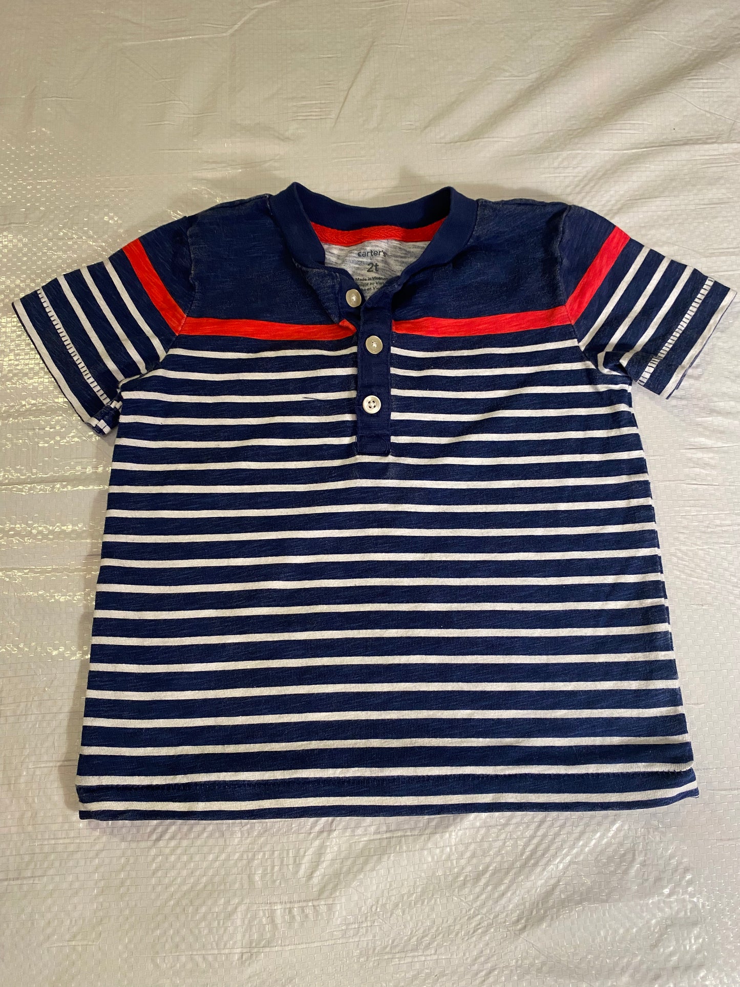 Carter’s Toddler Boys’ Stripped shirt – Size 2T